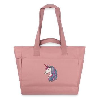Délice pastel de crinière de licorne - Sac matelassé déperlant - rose poudré - Devant