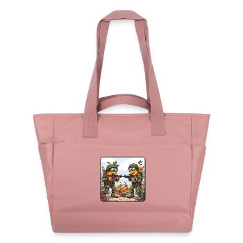 Blossom Fight Duo - Water-Repellent Padded Bag - canyon pink - Front