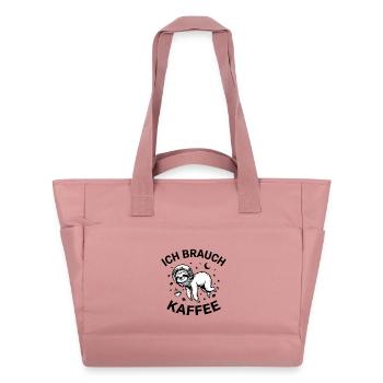 J’ai besoin de café - Sac matelassé déperlant - rose poudré - Devant