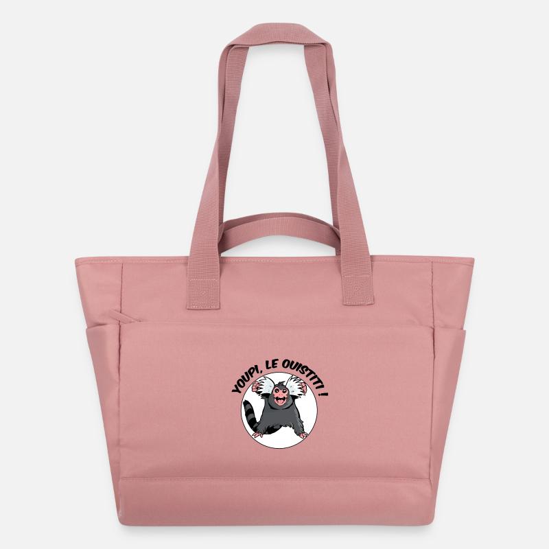 Juhu, das Marmoset! - Wasserabweisende Padded Bag - Altrosa