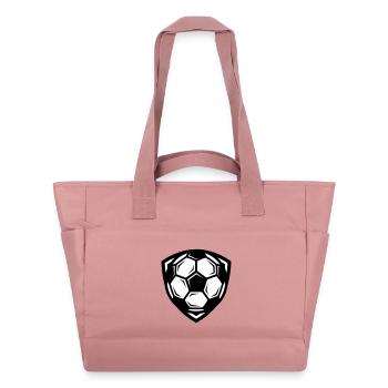 Fussball Ball - Wasserabweisende Padded Bag - Altrosa - Vorne