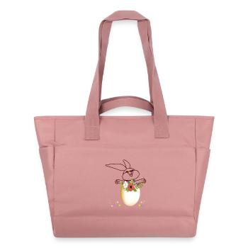 Lapin de Pâques Pâques - Sac matelassé déperlant - rose poudré - Devant