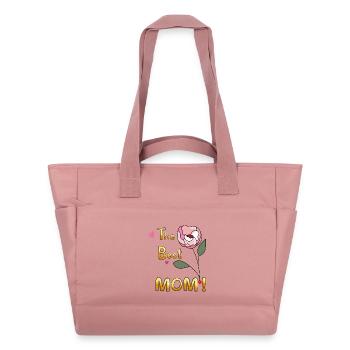 la meilleure maman - Sac matelassé déperlant - rose poudré - Devant