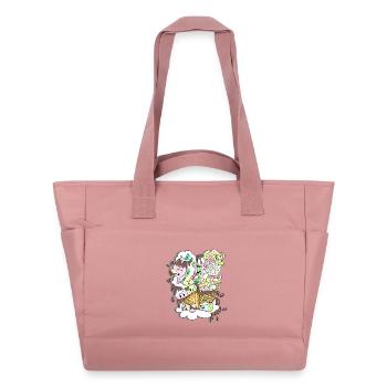 Zuckersüßer Schoko-Zucker-Spaß - Wasserabweisende Padded Bag - Altrosa - Vorne