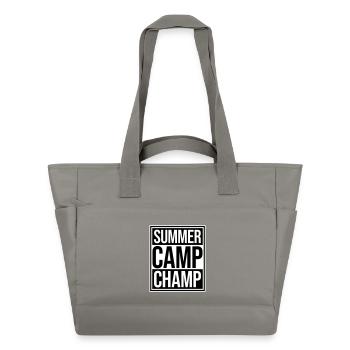 Summer Camp Champ Lustig Kinder Outdoor Abenteuer - Wasserabweisende Padded Bag - Grau - Vorne