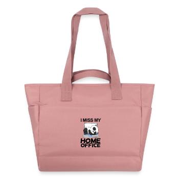 Bureau à domicile Miss Humour Drôle - Sac matelassé déperlant - rose poudré - Devant