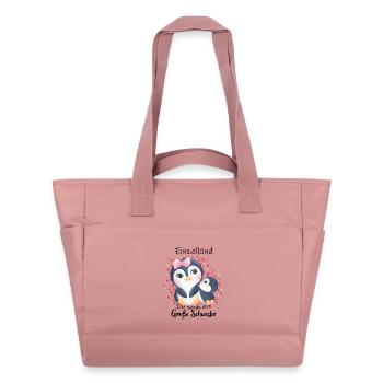 Announcing offspring I'm going to be a big sister in 2027 - Water-Repellent Padded Bag - canyon pink - Front