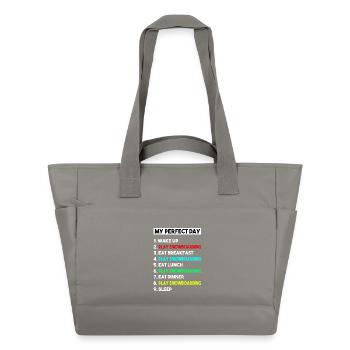 Lieblingsleute nennen mich Papa Sports Silhouette - Wasserabweisende Padded Bag - Grau - Vorne