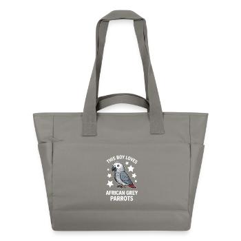Graupapagei Sprüche Lustiges Graupapagei Geschenk  - Wasserabweisende Padded Bag - Grau - Vorne