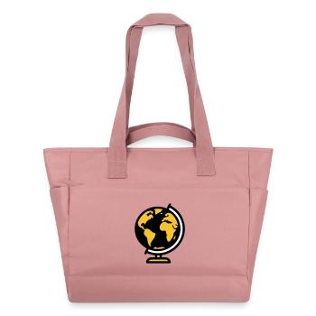 École Globe Globe Earth - Sac matelassé déperlant - rose poudré - Devant
