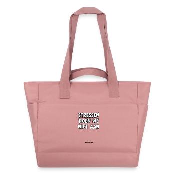 Wir machen uns keinen Stress - Wasserabweisende Padded Bag - Altrosa - Vorne