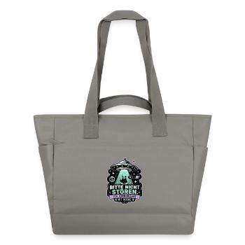 Bitte nicht stören – Alien Edition - Wasserabweisende Padded Bag - Grau - Vorne