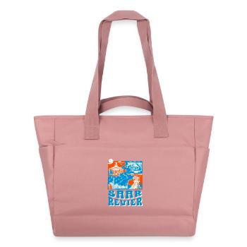 Saarland. Saarland Shirt – Saar Revier Design - Wasserabweisende Padded Bag - Altrosa - Vorne