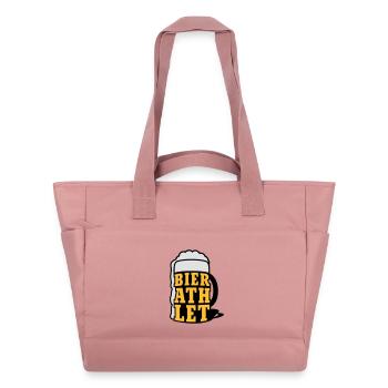 Bierathlet | Beer | Bier - Water-Repellent Padded Bag - canyon pink - Front