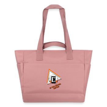 Cassettes Vintage Audio Design - Sac matelassé déperlant - rose poudré - Devant