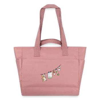 Vêtements de bébé ligne - bébé - sucettes - Jouets - Sac matelassé déperlant - rose poudré - Devant