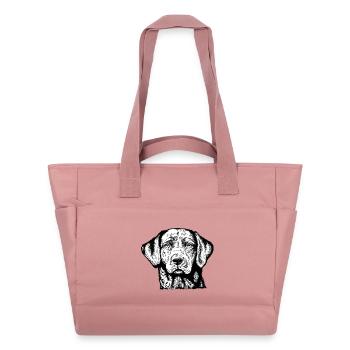 Labrador Retriever Portrait sw - Water-Repellent Padded Bag - canyon pink - Front