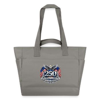 US 250th Anniversary Emblem - Wasserabweisende Padded Bag - Grau - Vorne