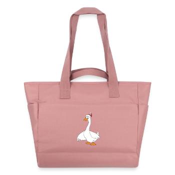 des animaux drôles pour Noël - Sac matelassé déperlant - rose poudré - Devant
