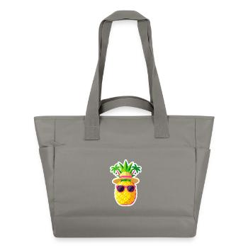 Sunny Pineapple Island Vibe - Water-Repellent Padded Bag - grey - Front
