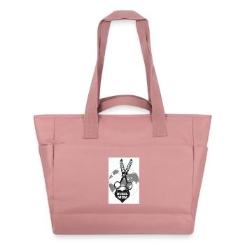 Humanisme - Sac matelassé déperlant - rose poudré - Devant