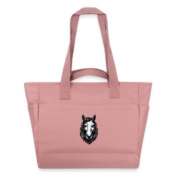 Art de la tête du cheval - Sac matelassé déperlant - rose poudré - Devant
