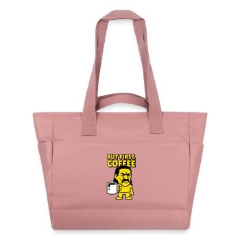 Coffee Man - Water-Repellent Padded Bag - canyon pink - Front