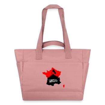Liberté de manifester - Sac matelassé déperlant - rose poudré - Devant