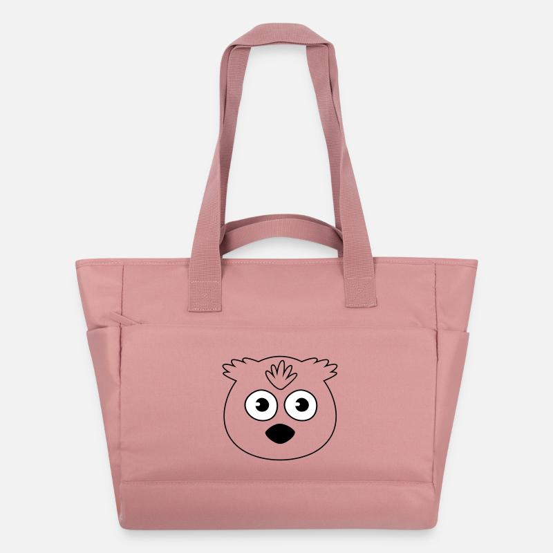 Eule - Wasserabweisende Padded Bag - Altrosa