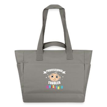 Chuchoteur professionnel de tout-petits - Sac matelassé déperlant - gris - Devant