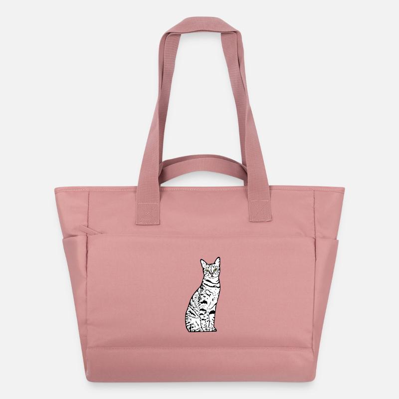 Chat blanc Chat Chat blanc Cadeau - Sac matelassé déperlant - rose poudré