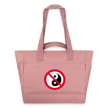 Forbidden Yin Yang: anti-balance symbol - Water-Repellent Padded Bag - canyon pink - Front