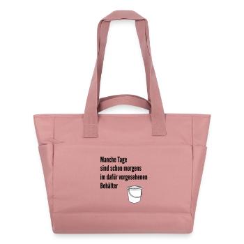 Une journée dans le seau - Sac matelassé déperlant - rose poudré - Devant