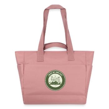 Wurmkompost: Eigenständige Erde - Wasserabweisende Padded Bag - Altrosa - Vorne