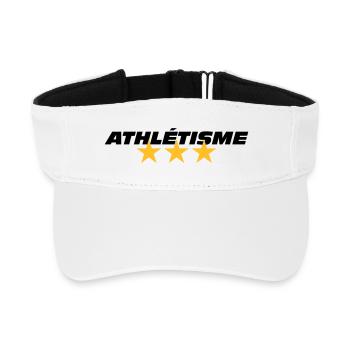 Athlétisme - Visière de sport recyclée - blanc - Devant