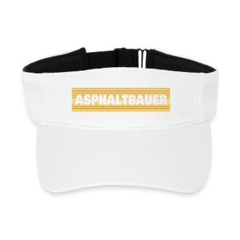 Asphalt Builder - Recycled Sun Visor Cap - white - Front