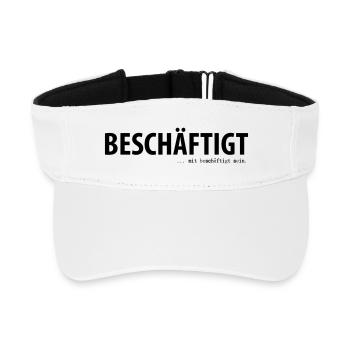Occupé... être occupé - Visière de sport recyclée - blanc - Devant