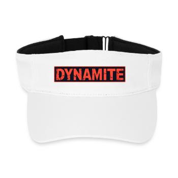Dynamite affiche grunge rouge - Visière de sport recyclée - blanc - Devant
