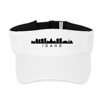 Idaho Skyline - Recycled Sun Visor Cap - white - Front