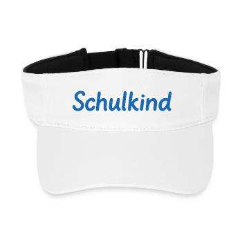 Schulkind - Recyceltes Visor Cap - Weiß - Vorne