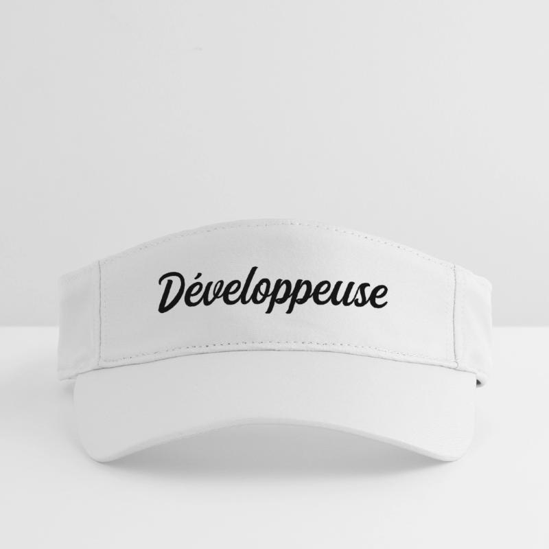 Développeuse Web Code Logiciel Application Tech Visière de sport recyclée