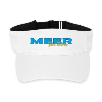 MEER GEHT IMMER - Recyceltes Visor Cap - Weiß - Vorne