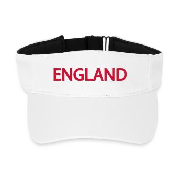 England Flag Design for Clothing - Recycled Sun Visor Cap - white - Front