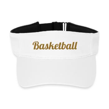 Basketball / Basketball / Basktet-Ball / Sports - Recycled Sun Visor Cap - white - Front
