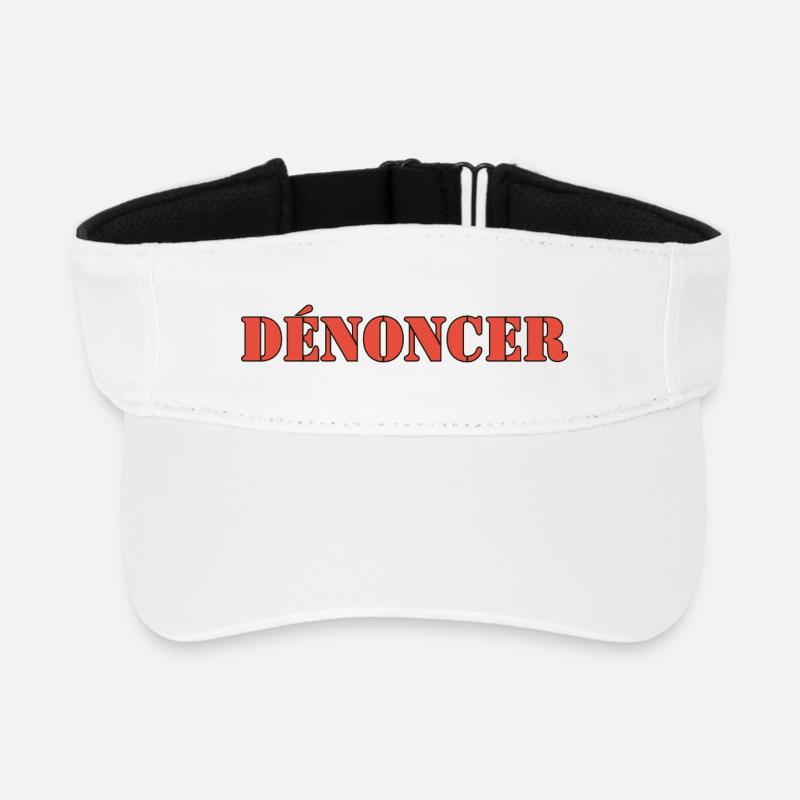 DENOUNCE - Recycled Sun Visor Cap - white