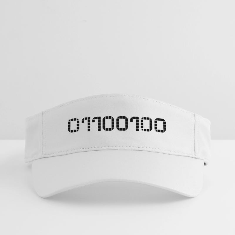 Binary notation - 100 Recycled Sun Visor Cap