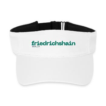 Friedrichshain - Berlin Kreuzberg - Visière de sport recyclée - blanc - Devant
