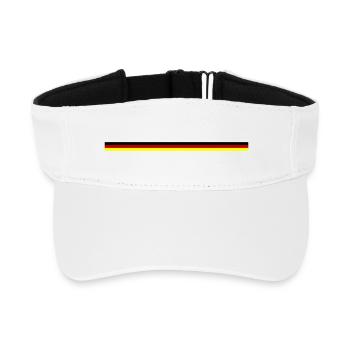 Flag Germany - Recycled Sun Visor Cap - white - Front