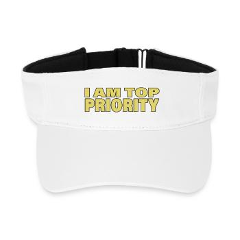 TOP PRIORITY - Recyceltes Visor Cap - Weiß - Vorne