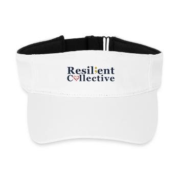 Resilient Collective Logo - Recycled Sun Visor Cap - white - Front